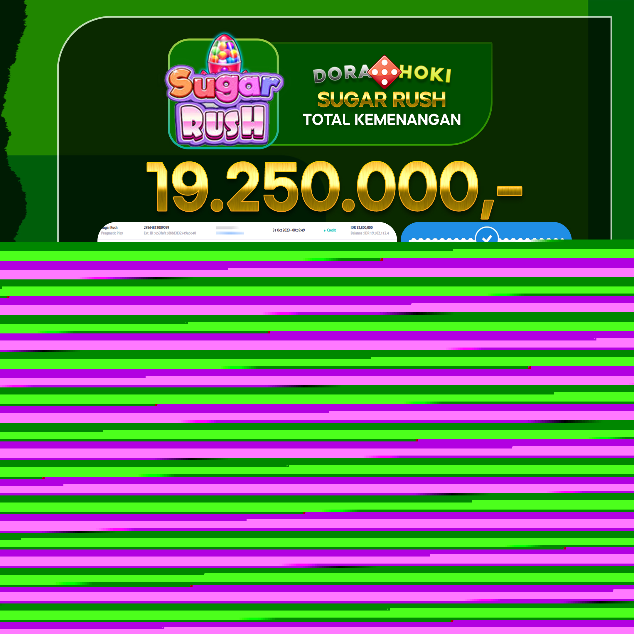 Sugar Rush Rp.19.250.000