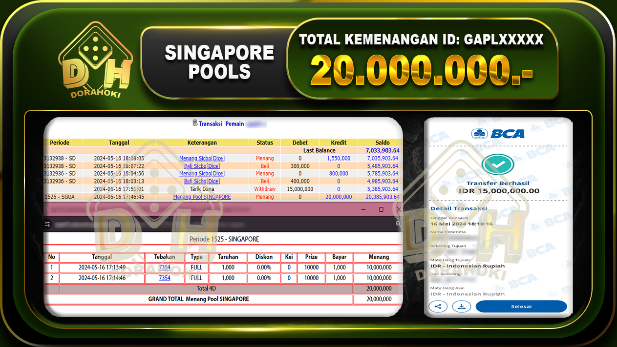 TOGEL SINGAPORE 20.000.000