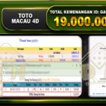 TOTO MACAU 4D 19.000.000