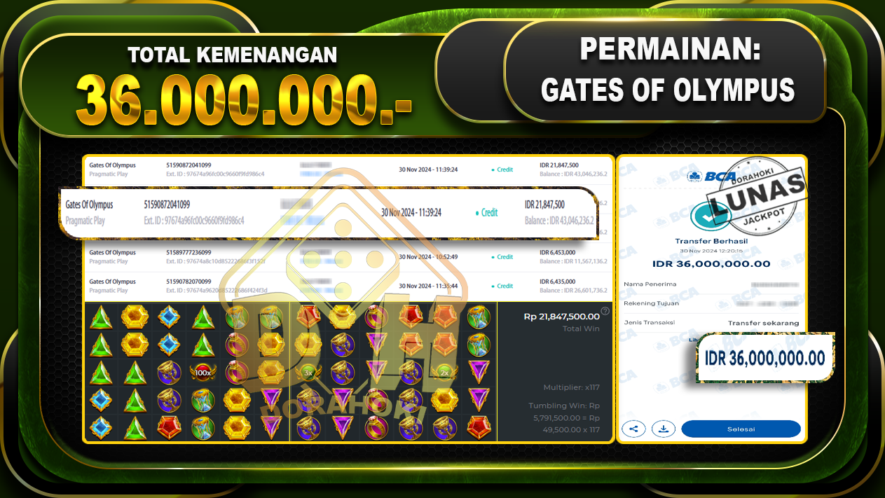 GATES OF OLYMPUS Rp.36.000.000