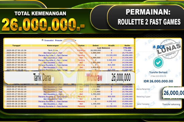 ROULETTE 2 FAST GAMES