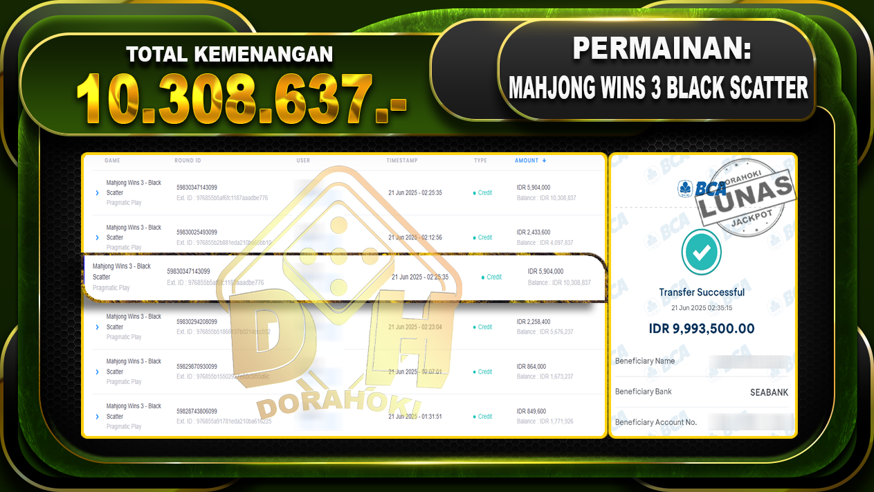 MAHJONG WINS 3 BLACK SCATTER