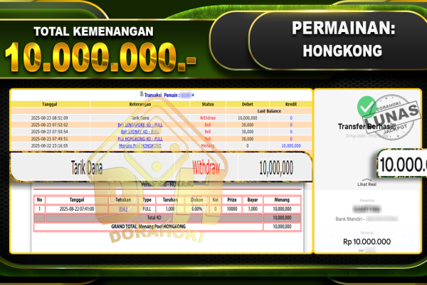 TOGEL HONGKONG Rp.10.000.000