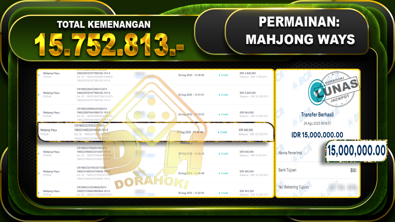 MAHJONG WAYS 2 Rp.15.572.813