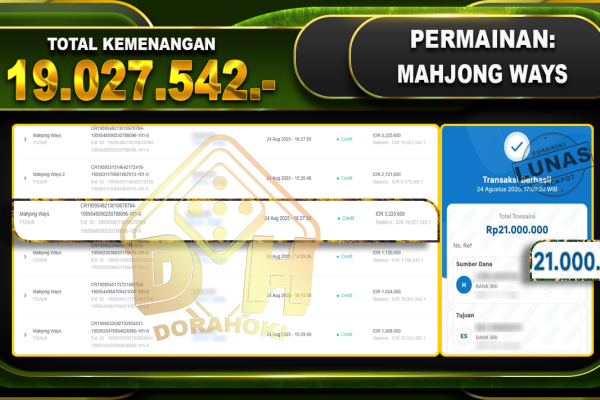 MAHJONG WAYS 2 Rp.19.027.542