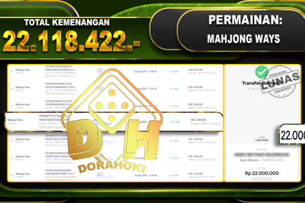 MAHJONG WAYS 2 Rp.22,118,422